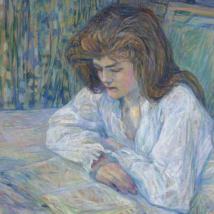 Toulouse-Lautrec retrata en «La lectora» (1889) a Hélène Vary, su vecina en Montmatre.