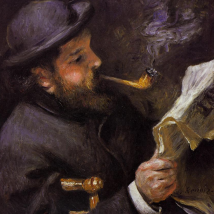 «Claude Monet leyendo» (1872), de Renoir.