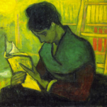 «La lectora de novela» (1888), de Vincent van Gogh.