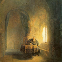 «Filósofo leyendo» (1631), de Rembrandt.