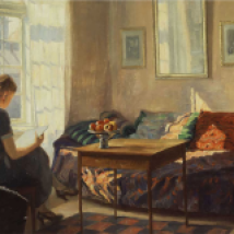«Mujer leyendo en una ventana», de Robert Panitzsch (1933).